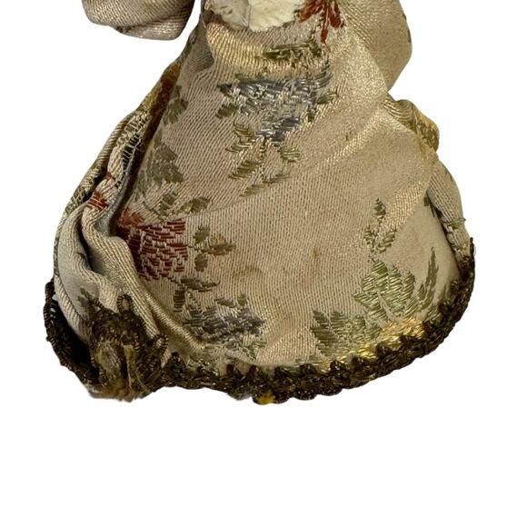 KOESTEL Angel Tree Topper Ornament Holding Trumpet Vtg WAX 6” Made In Germany - Picture 6 of 8